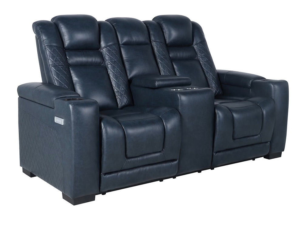 BJF250326 Lifesmart 3-Pc. Power Theater Seating - Blue