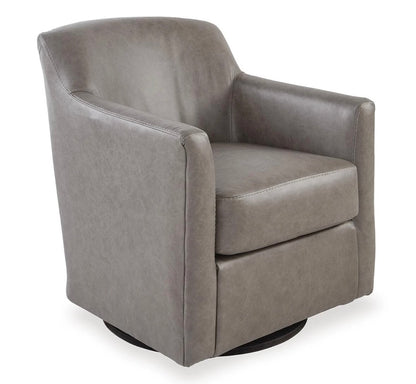 AH111 Bradney Leather Swivel Accent Chair