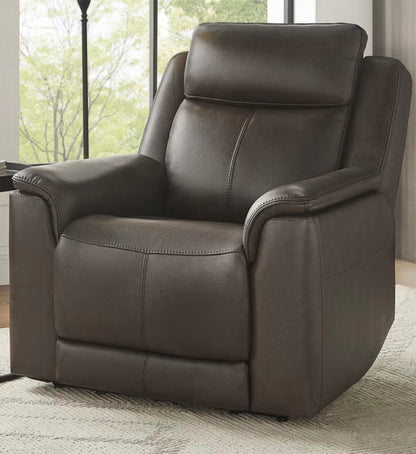 CS260030 Hamlin Leather Power Recliner with Power Headrest & Power Lumbar
