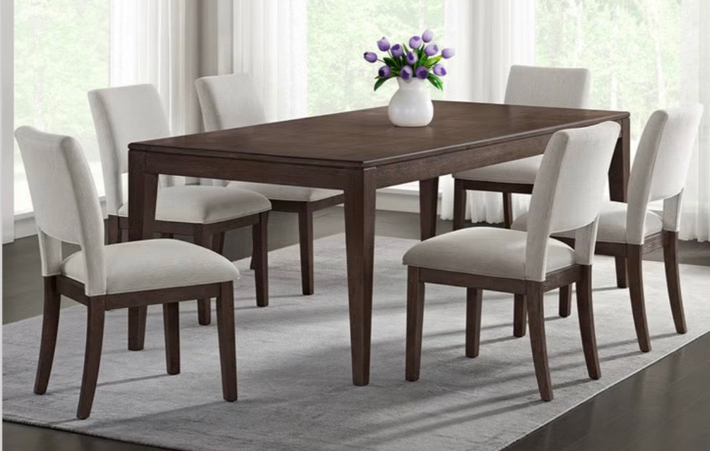 CS260056 Henredon Morris Falls Dining Table and 4 Chairs (1chair-broken)
