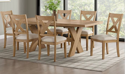 CS260049 Augusta Dining Table and 6 Chairs(Scratches)