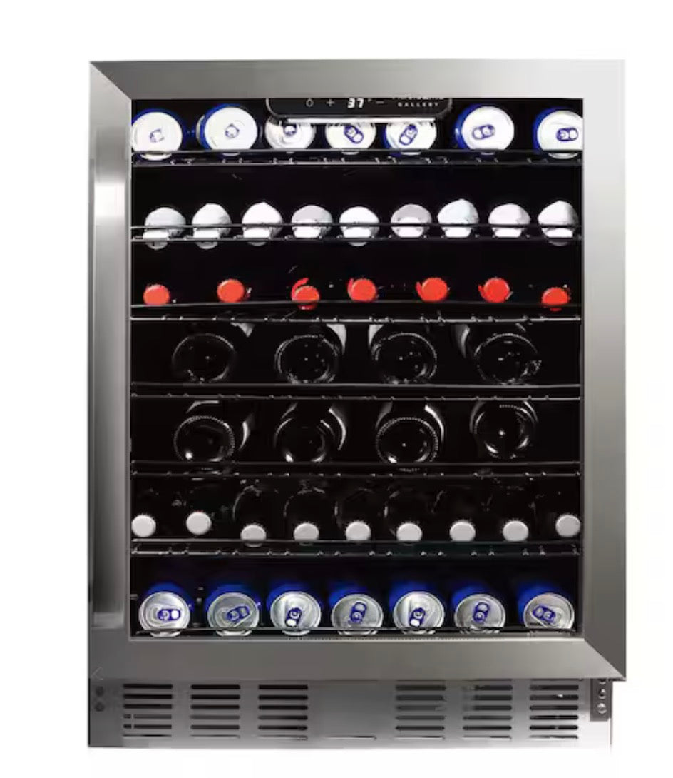 AC260419 Frigidaire 23.42 in. 5.1 cu ft. Single Zone Beverage Cooler 66-Bottle in Stainless Steel - FGMIS5060 (minor dent)