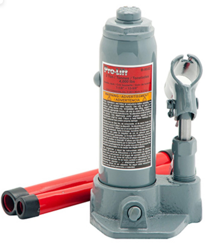 AC250973 2-ton Hydraulic Bottle Jack With Adjustable Extension Screw