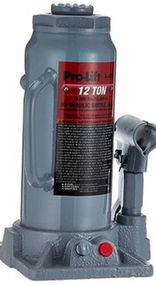 AC250972 B-012D Grey Hydraulic Bottle Jack - 12 Ton Capacity