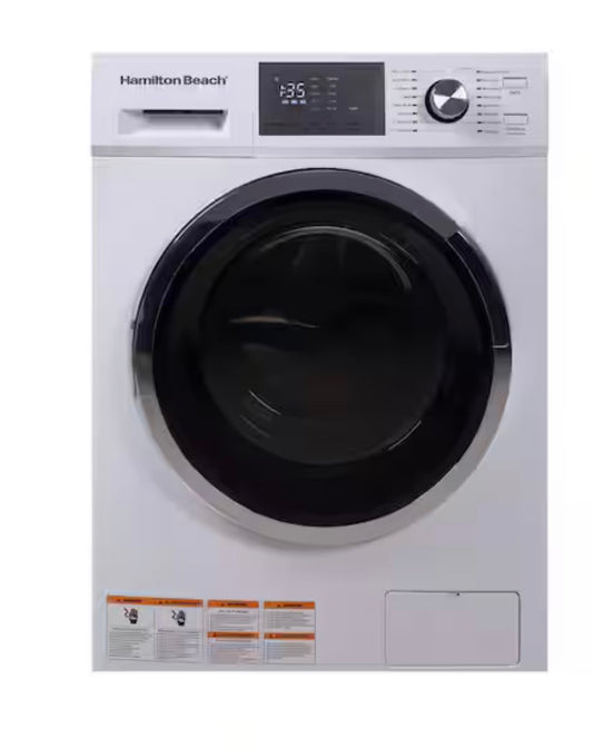 AC260202 HBWD270 Hamilton Beach 2.7 cu. ft. White All-in-One Front Loading Washer and Dryer Combo