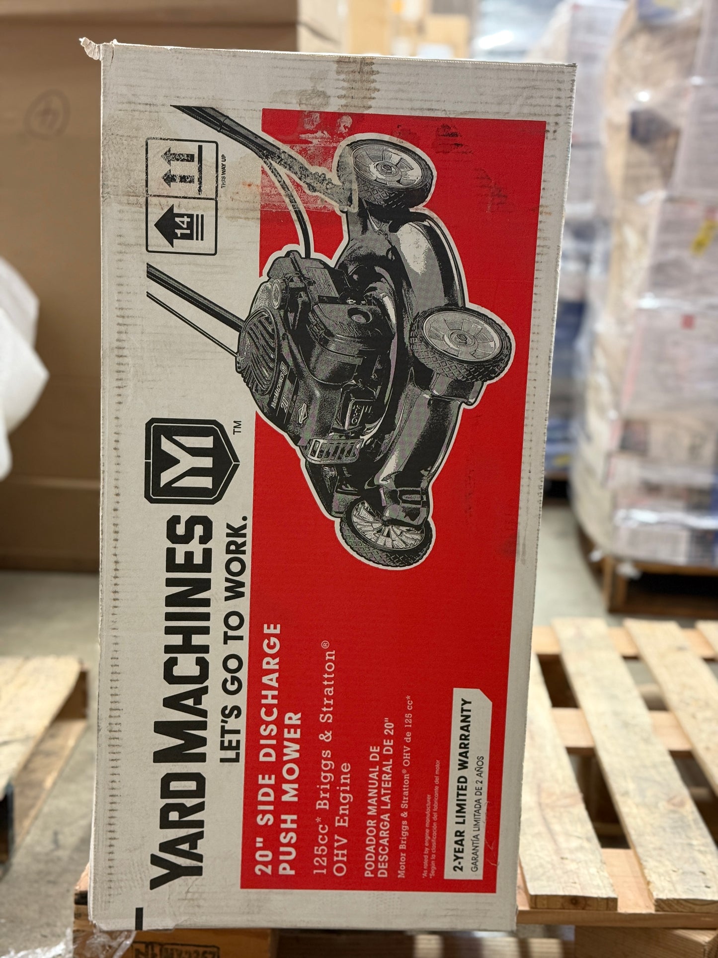 AC250047 20 in. 125 cc OHV Briggs and Stratton Gas Walk Behind Push Mower