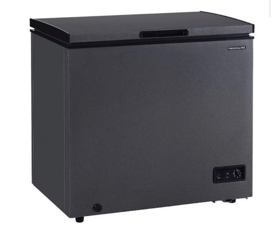 AC260212 EFRF7013 Frigidaire 34.5 in. 7 cu. ft. Manual Defrost Deep Chest Freezer with Adjustable Thermostat in Dark Grey