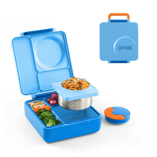 AC250773 OMIEBox Insulated Bento Lunch Box with Leakproof Thermos Food Jar 3 Compartments