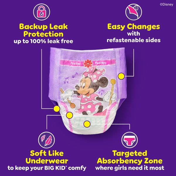AC250731 Pull-Ups Girls' Potty Training Pants, Size 3T-4T Training Underwear - 28 units