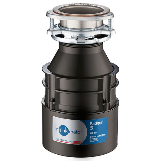 AC250812 InSinkerator Badger 5 Garbage Disposal, 1/2 HP