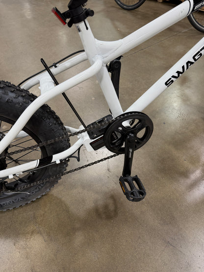 AC260132 Swagtron EB6 Bandit EBike Fat Tire Electric Bike 350W High-speed Power Assist, Removable Battery, Dual Disc Brakes, Shimano SIS Shifting Built for Trail Riding