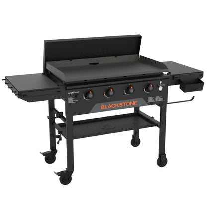 AC260169 Blackstone Original Outdoor Griddle, 4-Burner 36" Flat Top Grill with Hard Cover, Black