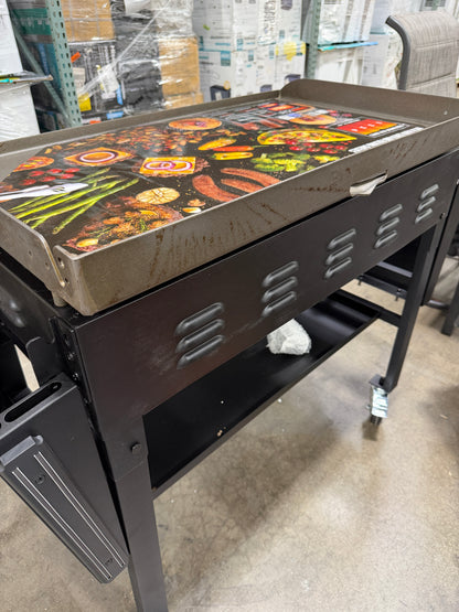AC260169 Blackstone Original Outdoor Griddle, 4-Burner 36" Flat Top Grill with Hard Cover, Black