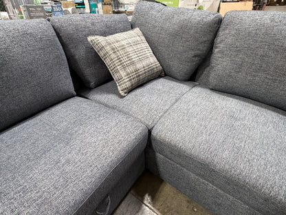 BJF250370 Laguna Sectional with Pop-Up Sleeper & Storage Chaise - Damaged