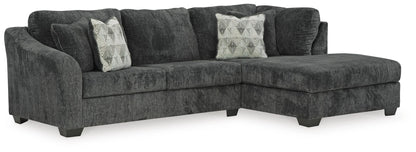 AH102 Biddeford 3-Piece Sectional Sofa with Ottoman(Torn cushion)