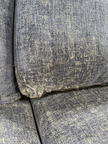 BJF250244 3PC SECTIONAL WITH STORAGE OTTOMAN- NAVY