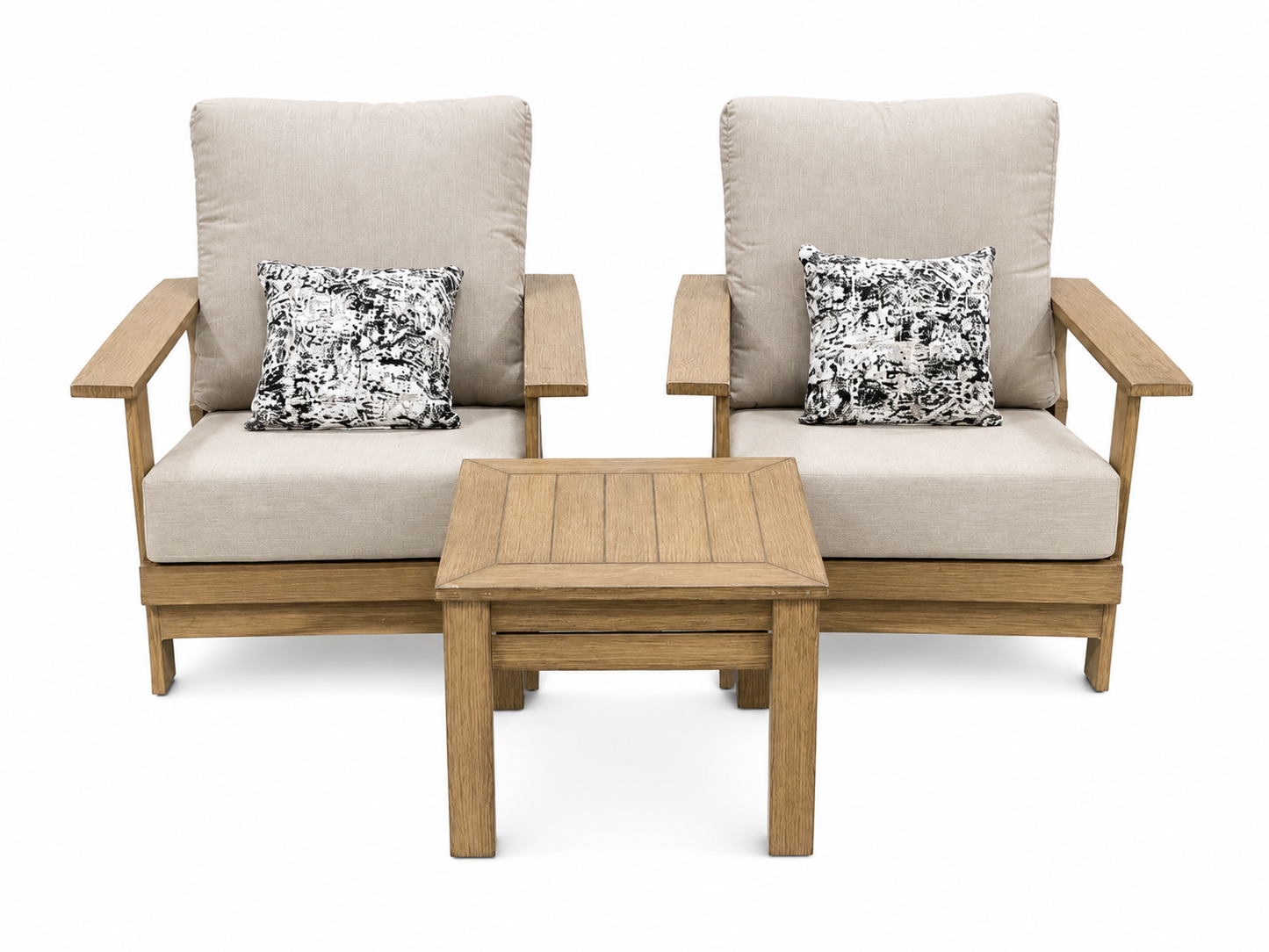 CS260015 Westerly 3PC Seating Teak (Scratches on the armrests)