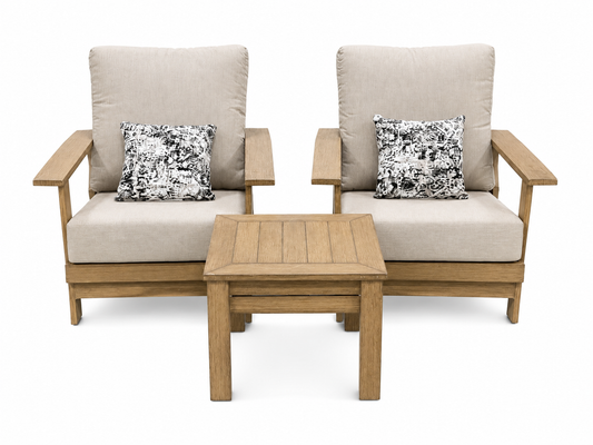 CS260015 Westerly 3PC Seating Teak (Scratches on the armrests)