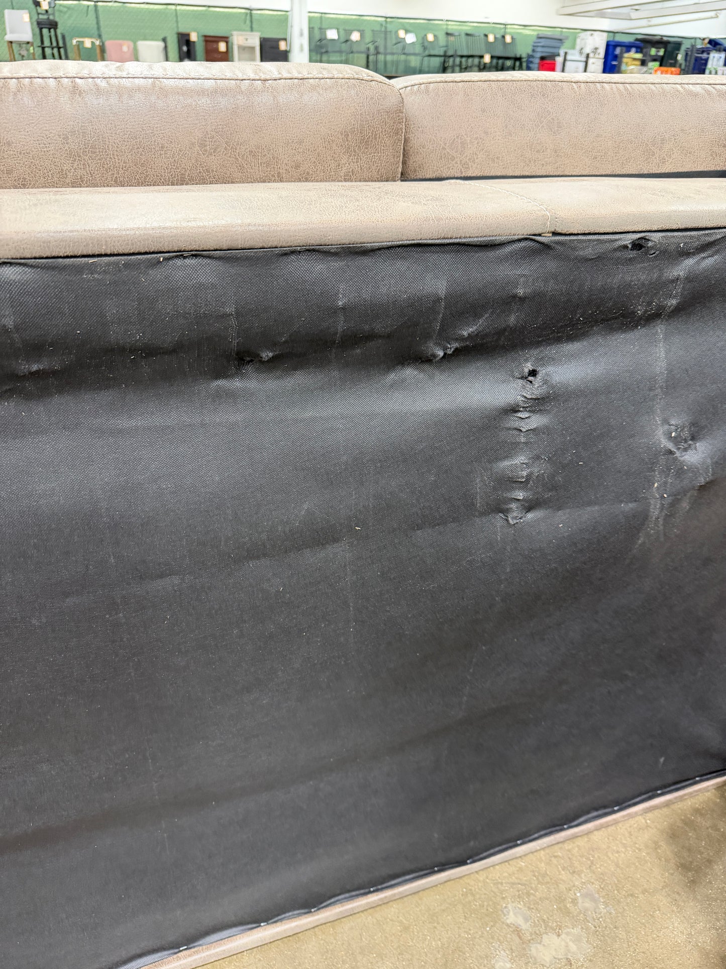 AH208 Navi Sofa(Torn bottom fabric)