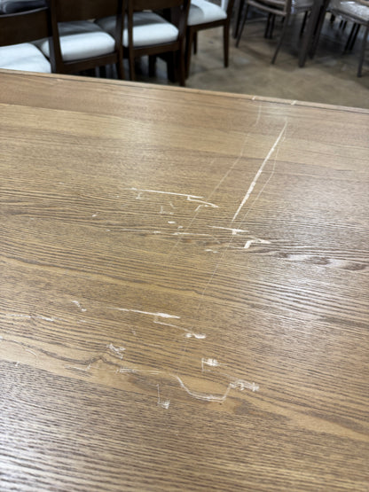 CS260044 Graham 9-piece Dining Table Set(Scratches, two left legs = uneven)