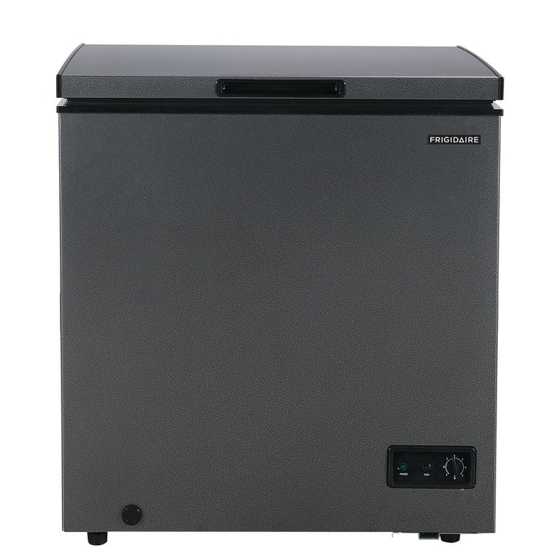 AC260328 Frigidaire 5.0 Cu. ft. Garage-Ready Chest Freezer, Compact Deep Freezer for Kitchen, Apartment, Small Freezer for Bulk Storage, Black - FGFRF5009 (major dents)