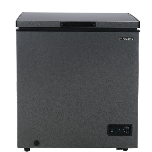AC260328 Frigidaire 5.0 Cu. ft. Garage-Ready Chest Freezer, Compact Deep Freezer for Kitchen, Apartment, Small Freezer for Bulk Storage, Black - FGFRF5009 (major dents)