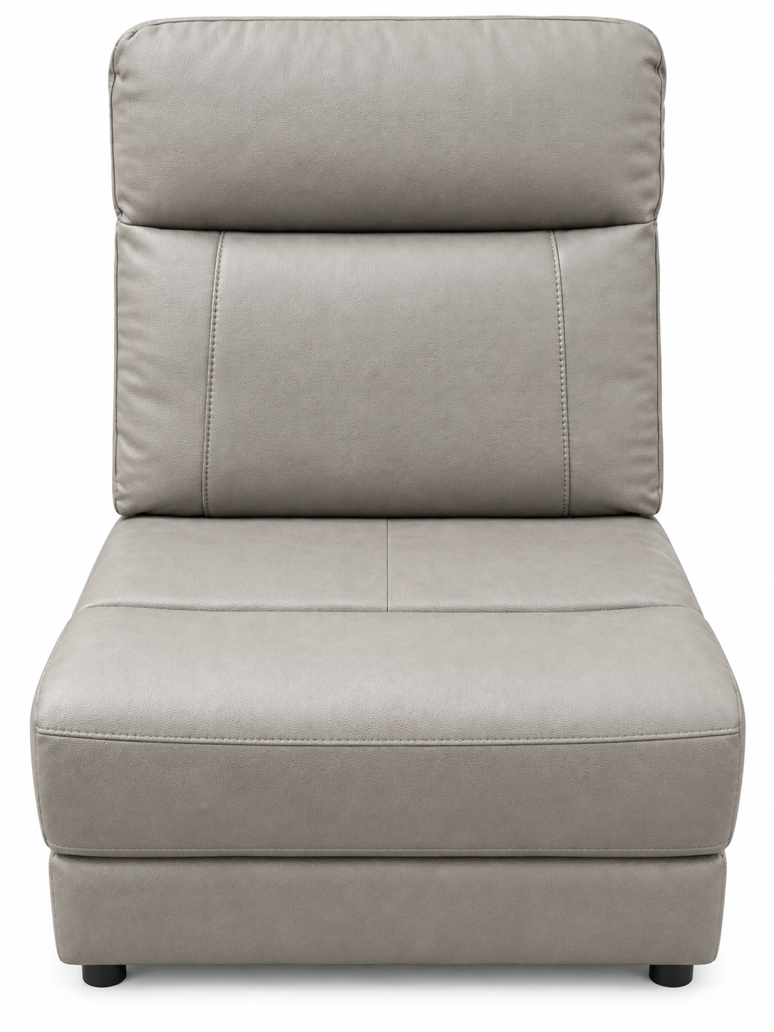BJF250485 BJ Part Leather Sofa - Gray