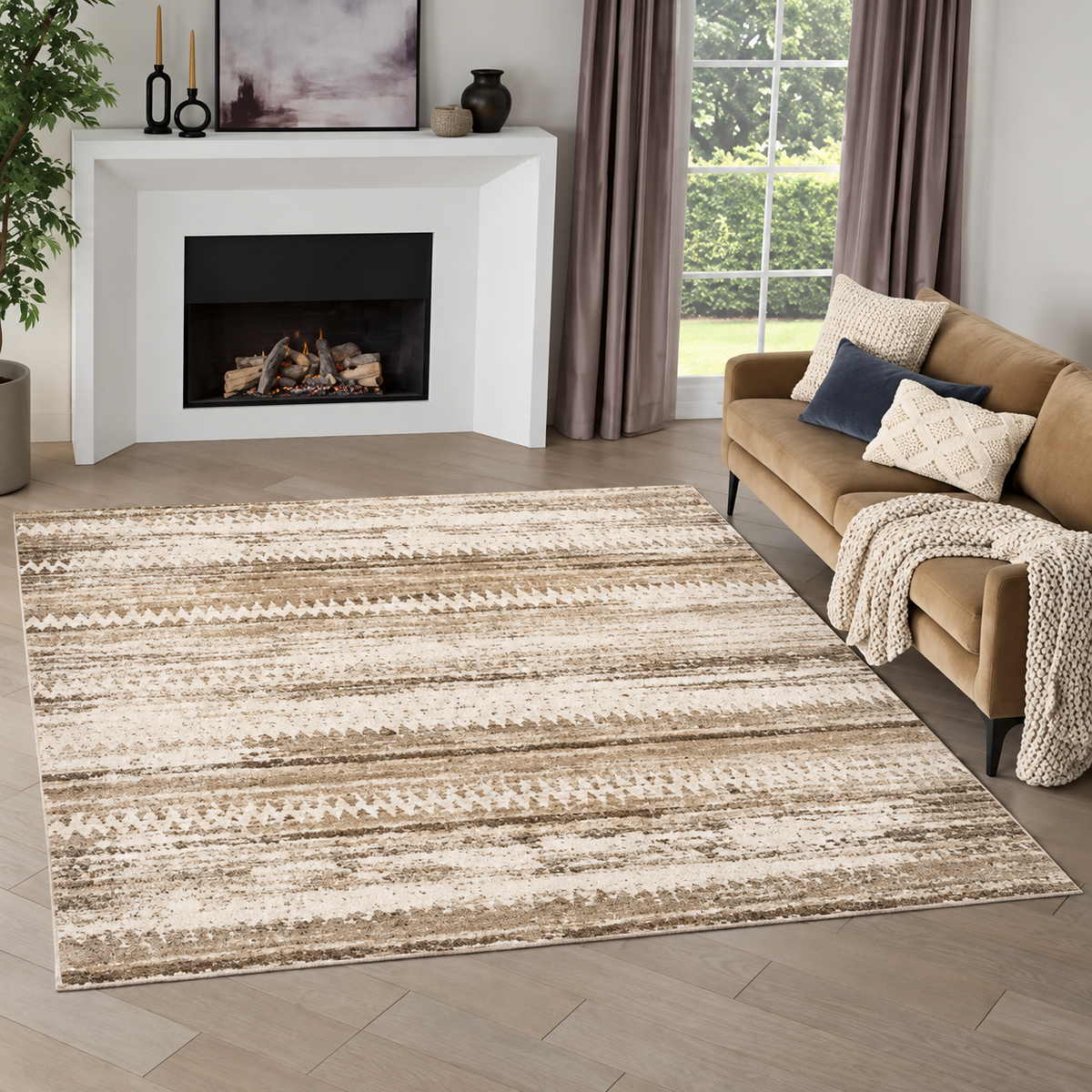 CS260079 Nourison Briar Area Rug, Holly, 7'10 x 9'10