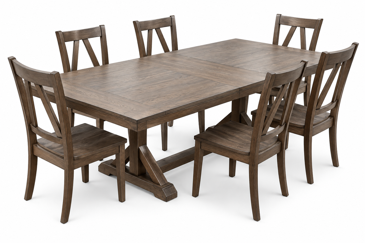 BJF250491 Home to Office 7-Pc. Carver Dining Set (scratches)