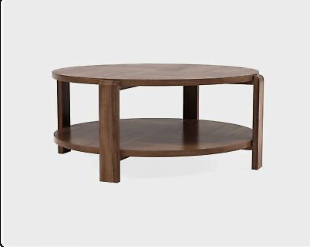 Devon -Table coffee - Leather - WALNUT Devon -Table coffee - Leather - WALNUT