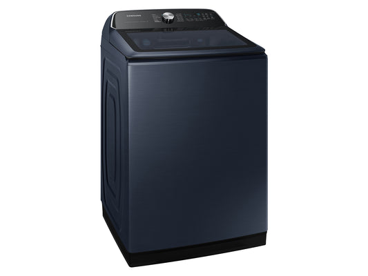 BLP00735 - Samsung 5.4 cu. ft. Smart Top Load Washer in Brushed Navy Blue with Impeller, Super Speed Wash and Pet Care Solution - WA54CG7150ADA