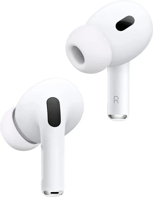 Apple - AirPods Pro 2, Wireless Active Noise Cancelling Earbuds with Hearing Aid Feature - White MTJV3LLA-R