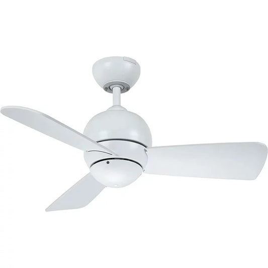 Noble Comfort AM319105 30" Ceiling Fan, White Color with SW46 Wall Control