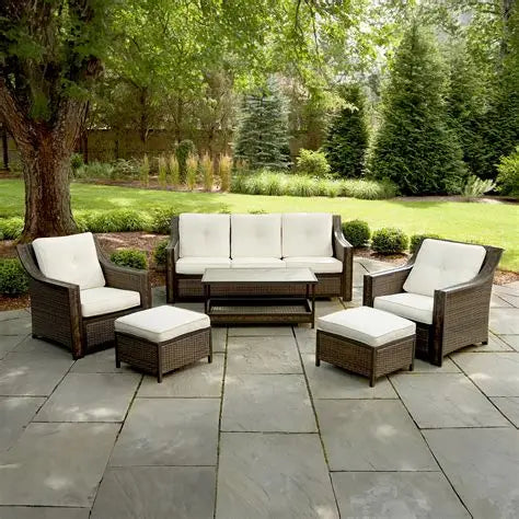 BJF250094 Berkley Jensen Watch Hill 6-Pc. Outdoor Aluminum Patio Conversation Set