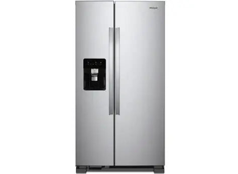 BLP00405 - Whirlpool - 24.6 Cu. Ft. Side-by-Side Refrigerator - Monochromatic Stainless Steel - DENTED
