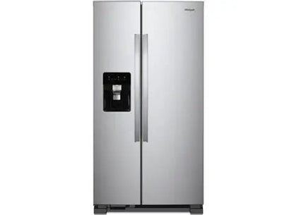 BLP00405 - Whirlpool - 24.6 Cu. Ft. Side-by-Side Refrigerator - Monochromatic Stainless Steel - DENTED