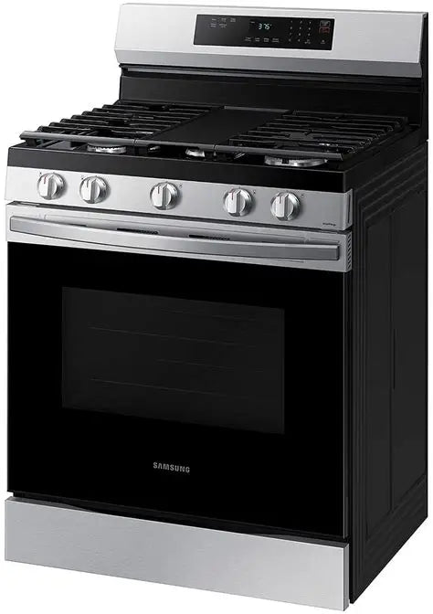 BLP00848 - Samsung 30 in. 5-Burner Smart Freestanding Gas Range in Stainless Steel - NX60A6311SSAA