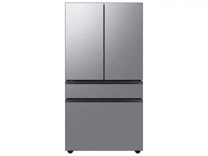 BLP00825 - Samsung Bespoke 29 cu. ft. Standard Depth 4-Door French Door Smart Refrigerator in Stainless Steel with Beverage Center - RF29BB8600QLA