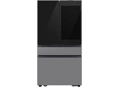 BLP00668 - Samsung - Bespoke 29 cu. ft. 4-Door French Door Refrigerator with AI Family Hub+ - Charcoal Glass - RF90F29AECRAA
