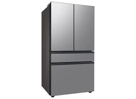 BLP00751 - Samsung Bespoke 29 cu. ft. Standard Depth 4-Door French Door Refrigerator in Stainless Steel with Beverage Center - RF70F29MERAA