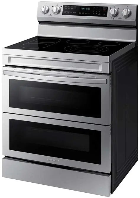 BLP00758 - Samsung 30 in. 5-Burner Element Smart Freestanding Double Oven Electric Range - NE63A6751SSAA