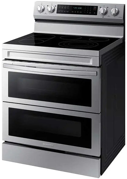 BLP00758 - Samsung 30 in. 5-Burner Element Smart Freestanding Double Oven Electric Range - NE63A6751SSAA