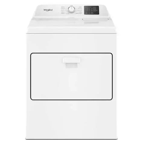 BLP00435 - Whirlpool 7.0 cu. ft. vented Top Load Electric Dryer in White with AutoSensing and Wrinkle Shield option