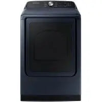 BLP00843 - Samsung 7.4 cu. ft. Vented Smart Gas Dryer in Brushed Navy Blue with Pet Care Dry and Steam Sanitize+ - DVG54CG7150DA