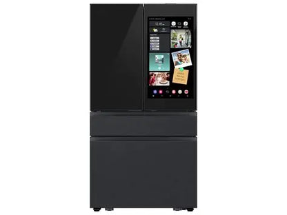 BLP00776 - Samsung - Bespoke 29 cu. ft. 4-Door French Door Refrigerator with AI Family Hub+ - Charcoal Glass - RF90F29AECEAA