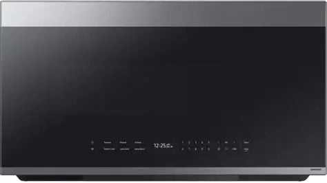 BLP00818 - Samsung - Bespoke 2.1 Cu. Ft. Over-the-Range Microwave with Sensor Cooking and Auto Dimming Glass Touch Controls - ME21DG6700SRA