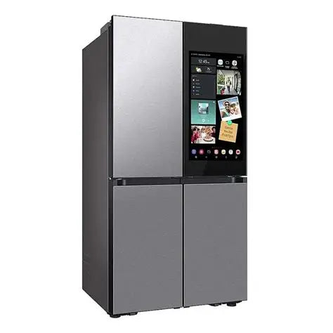 BLP00830 - Samsung Bespoke 29 cu. ft. Standard Depth 4-Door Flex French Door Refrigerator in Stainless Steel - RF29DB9900QDA
