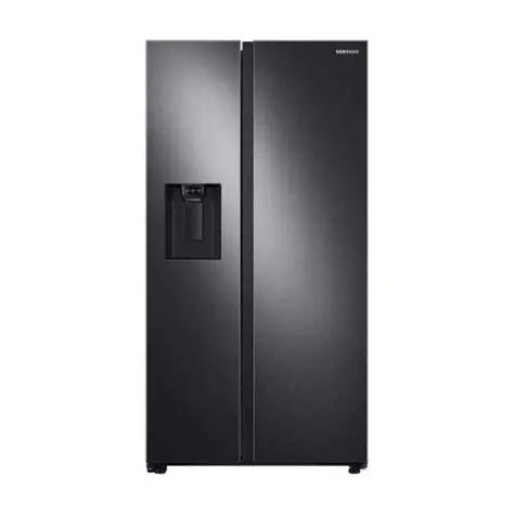 BLP00468 Samsung - 27.4 cu. ft. Side-by-Side Refrigerator with Large Capacity - Black Stainless Steel - RS27T5200SGAA