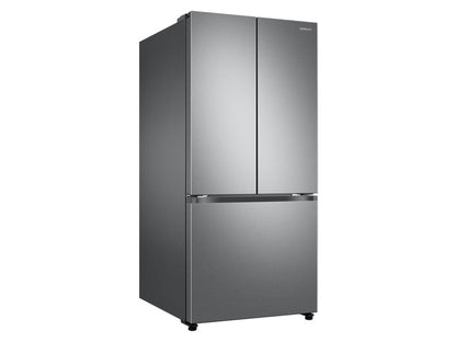BLP00885 - Samsung 33in. 25 cu. ft. Standard Depth 3-Door French Door Smart Refrigerator in Stainless Steel w/Beverage Center - RF25C5551SRAA