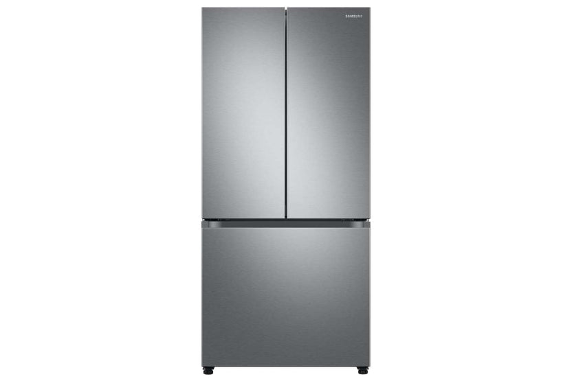 BLP00578 - Samsung - 33in. 25 cu. ft. Standard Depth 3-Door French Door Smart Refrigerator in Stainless Steel w/Beverage Center - RF25C5551SRAA